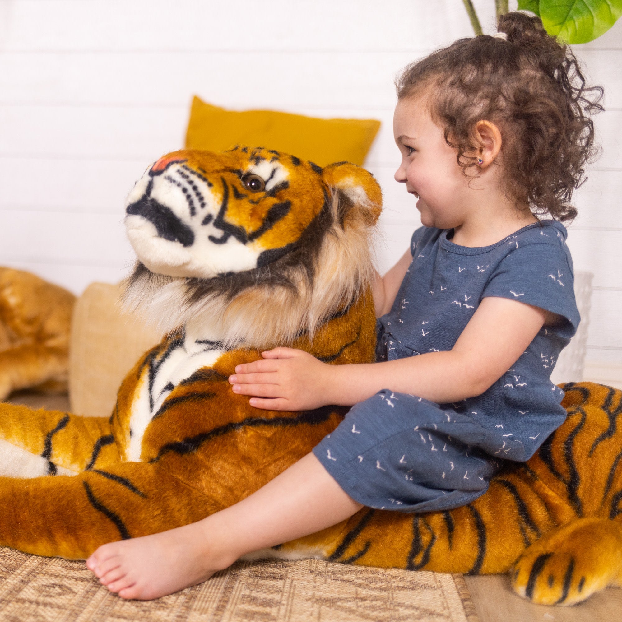 Tiger Lifelike Plush Stuffed Animal - Image 8