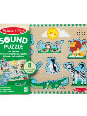 Zoo Animals Sound Puzzle - 8 Pieces