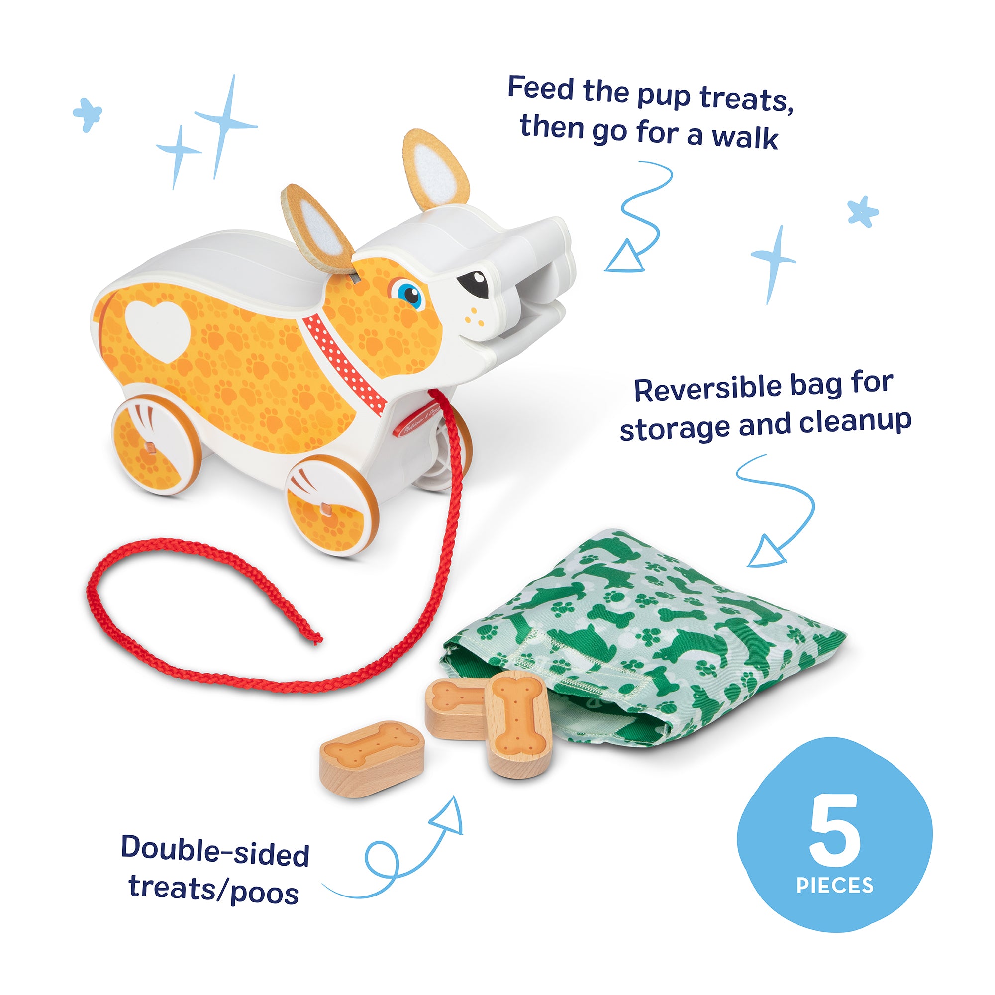Feed. Walk & Poo Pup Play Set - Image 4