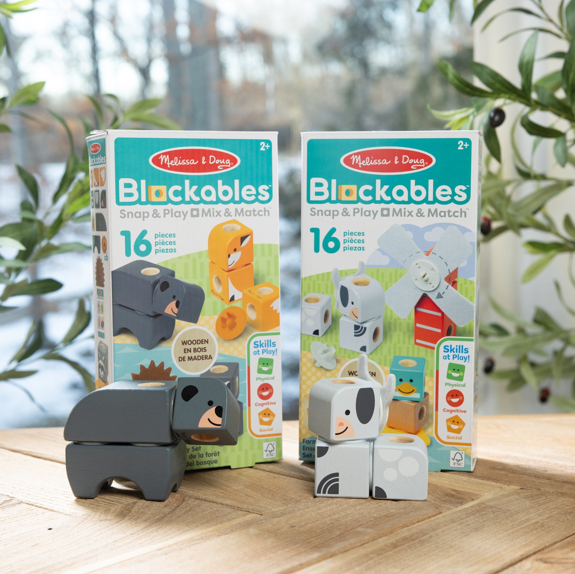 Blockables? Play Sets Farm Friends and Woodland Friends 2-Pack Bundle - Image 9