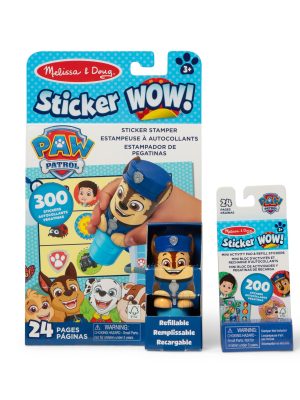 Sticker WOW!? PAW Patrol Chase Bundle: Activity Pad & Sticker Stamper + Mini Activity Pad and 200 Refill Stickers