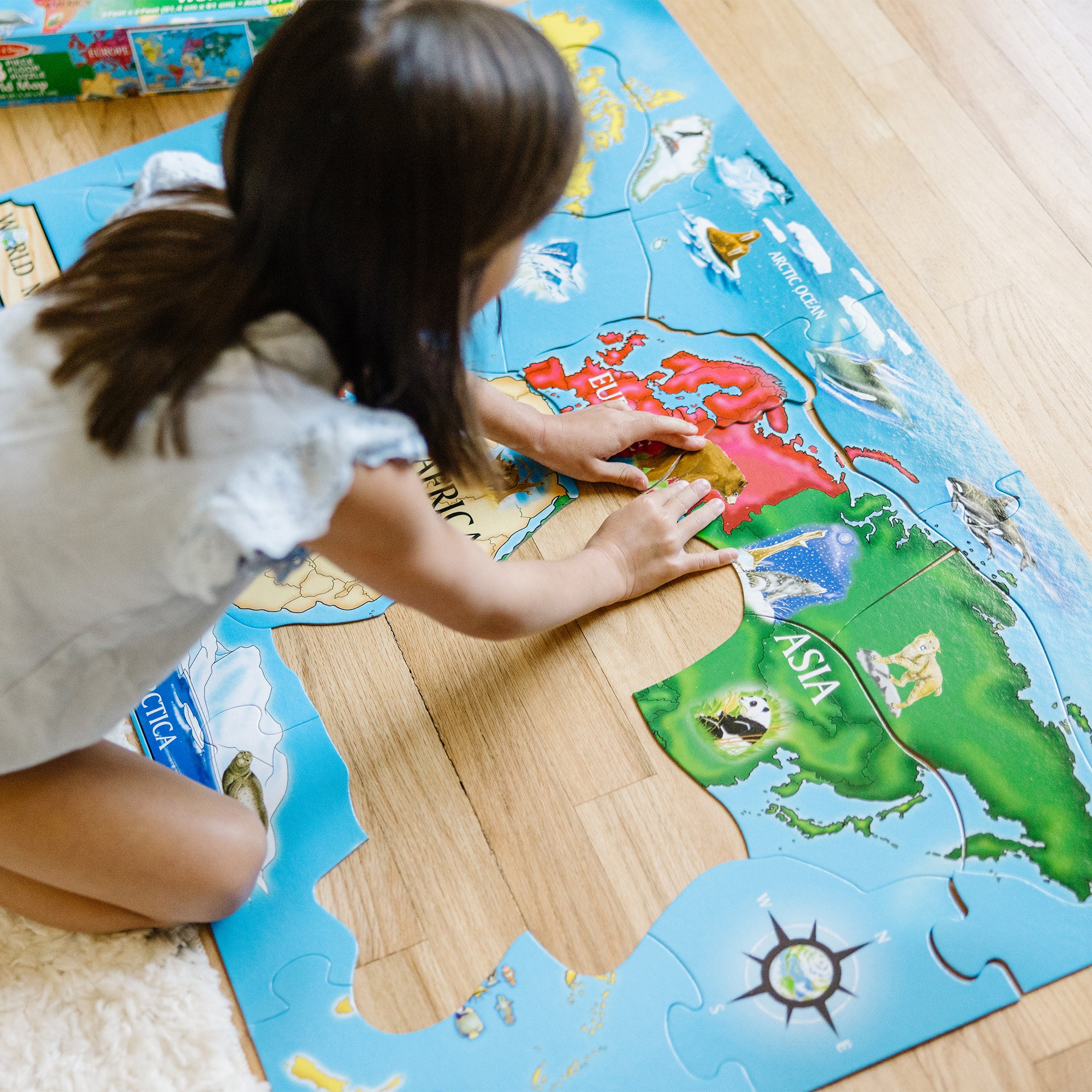 World Map Floor Puzzle - 33 Pieces - Image 5
