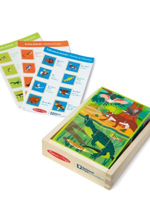 National Parks Alphabet & Animals Cube Puzzle ?C 24 Wooden Block Pieces