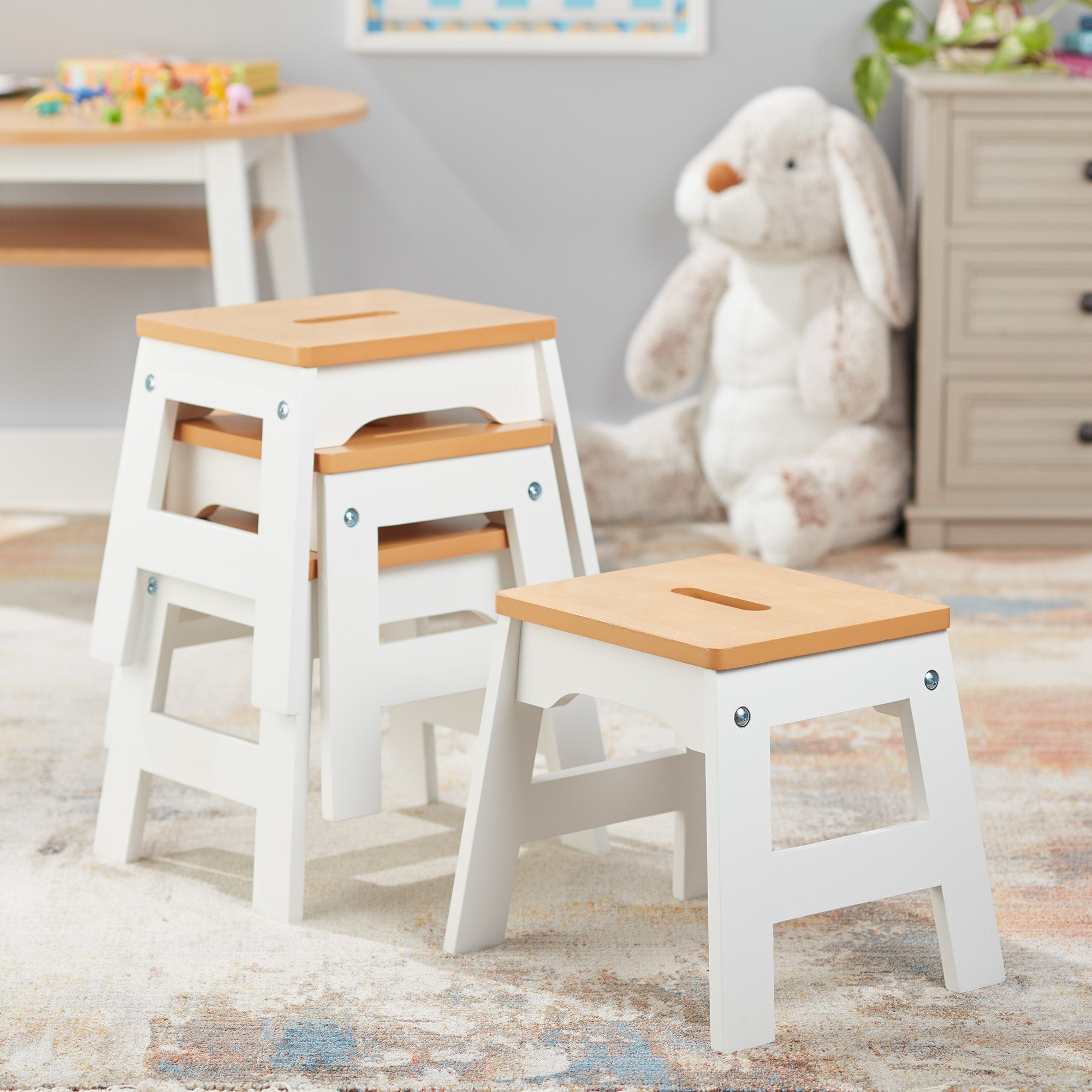 Wooden Stools ?C Set of 4 - Image 3