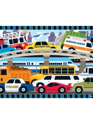 Traffic Jam Floor Puzzle - 24 Pieces