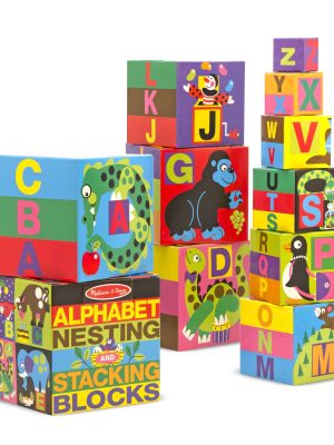 Alphabet Nesting and Stacking Blocks