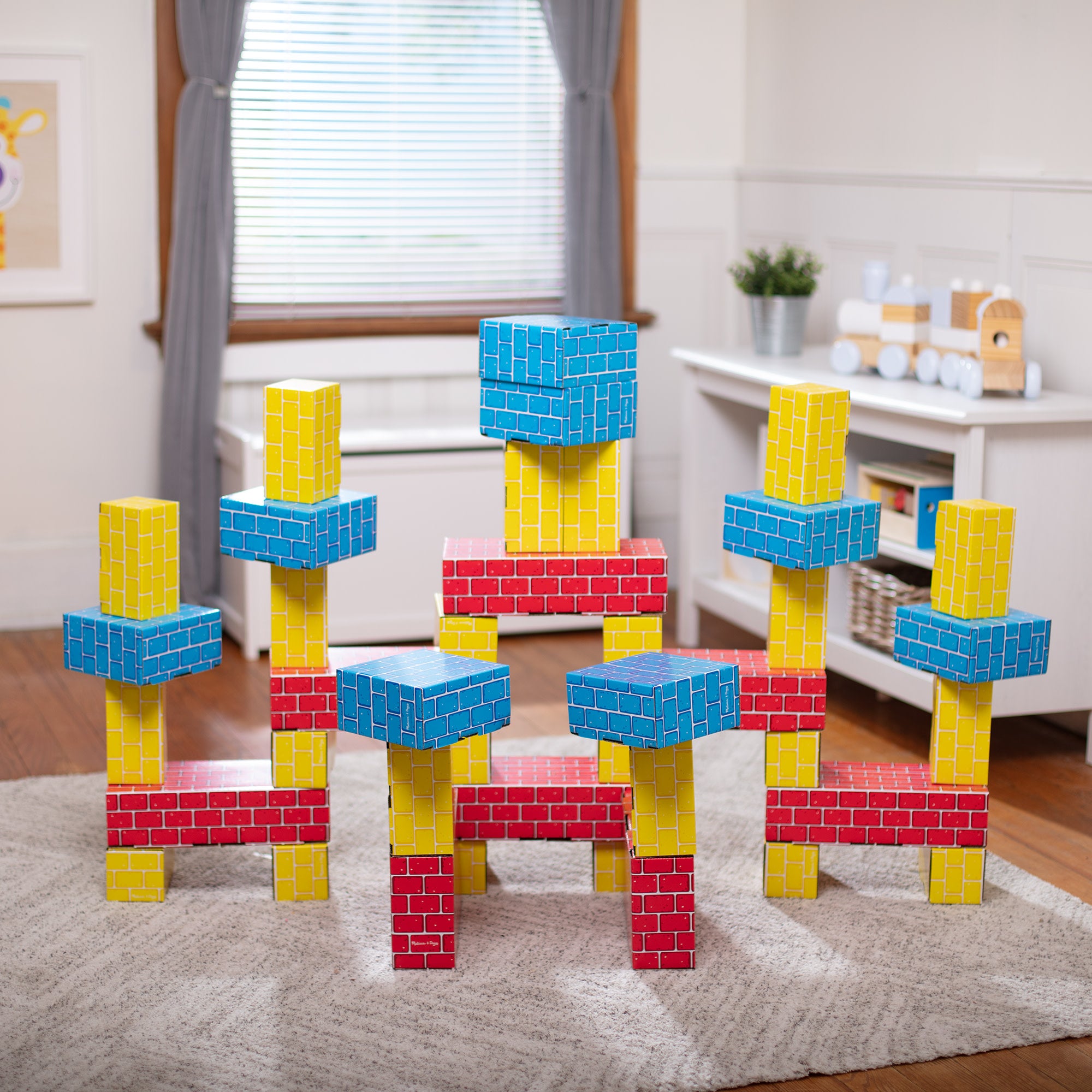 Deluxe Jumbo Cardboard Blocks - 40 Pieces - Image 9