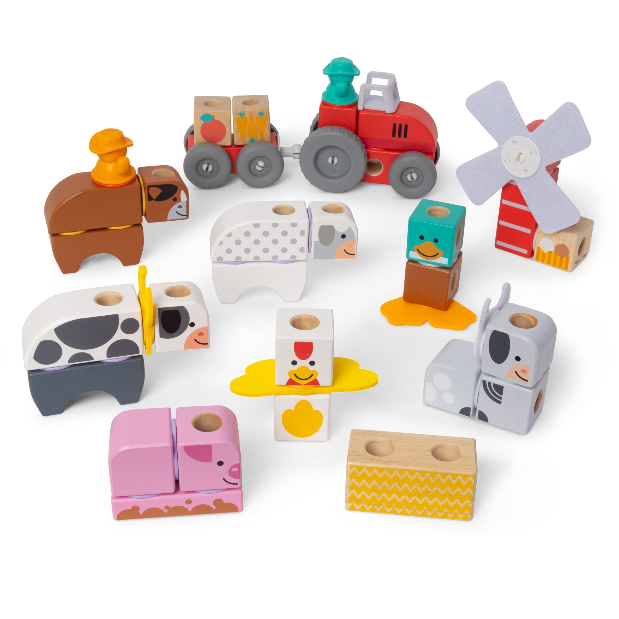 Blockables? Play Sets Farm and Farm Friends 2-Pack Bundle