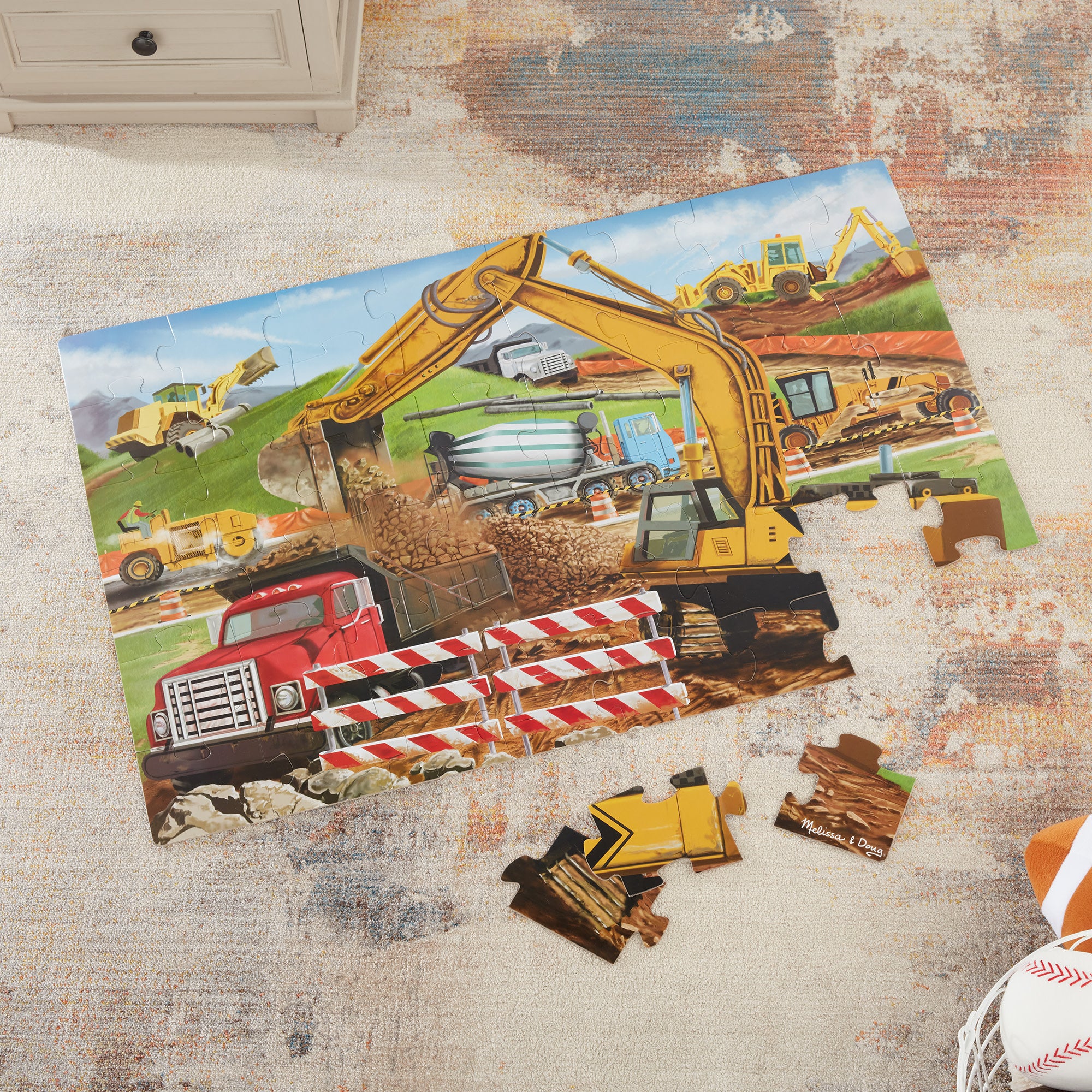 Building Site Floor Puzzle - 48 Pieces - Image 9