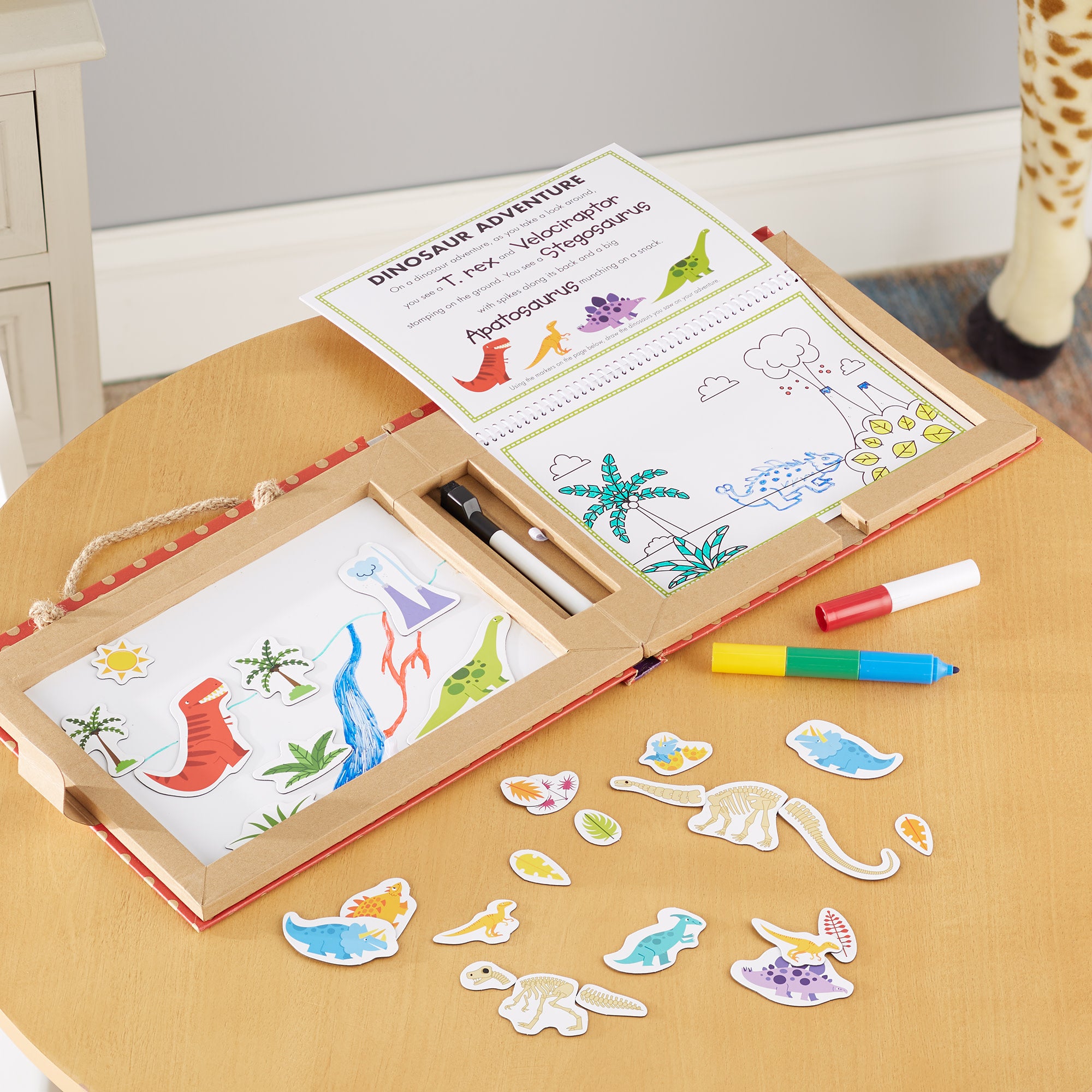 Natural Play: Play. Draw. Create Reusable Drawing & Magnet Kit ?C Dinosaurs - Image 9