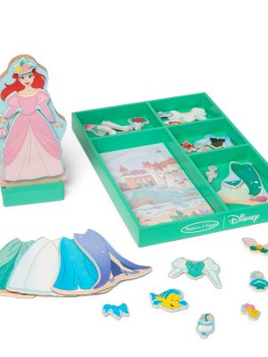 Disney Princess Ariel Wooden Magnetic Dress-Up