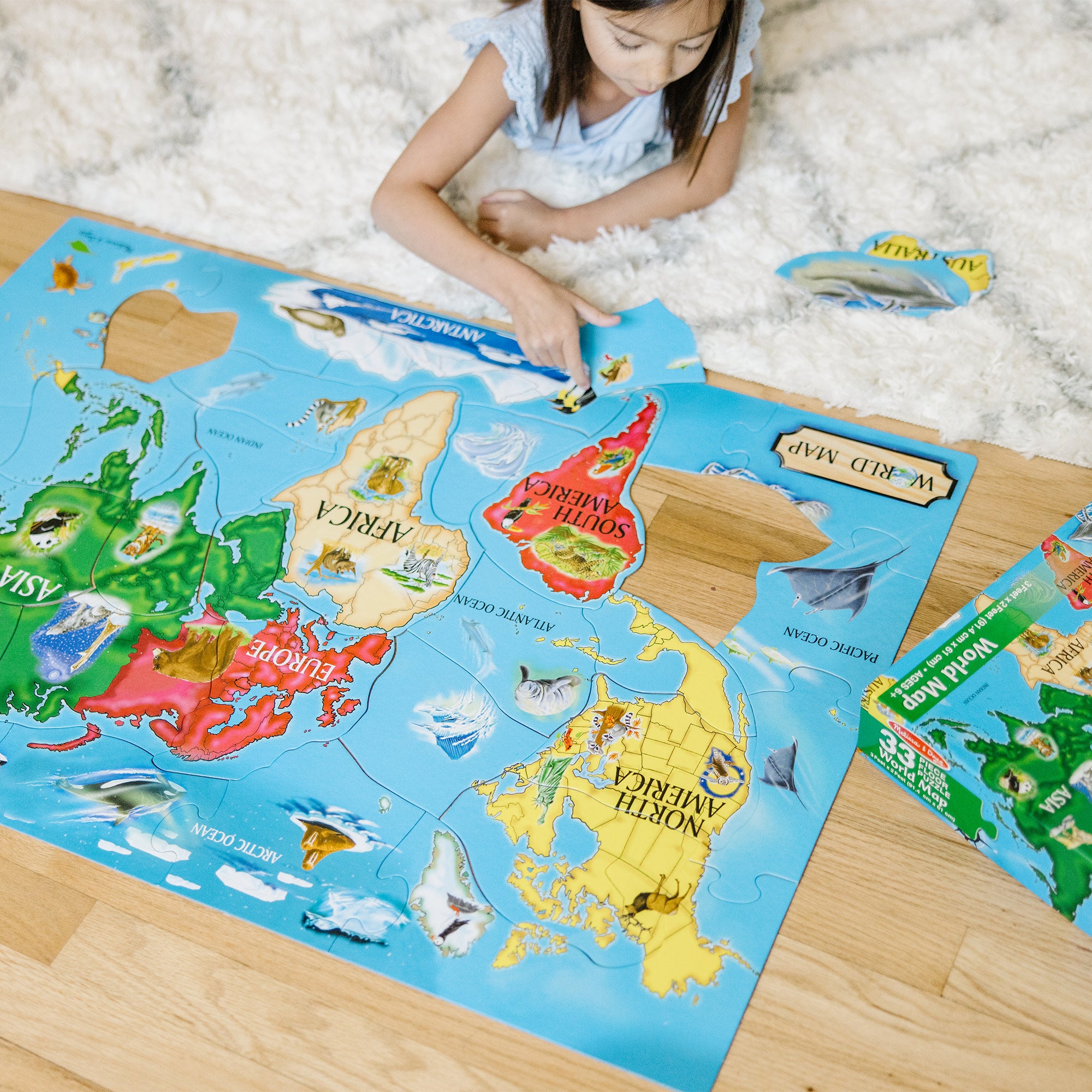 World Map Floor Puzzle - 33 Pieces - Image 9