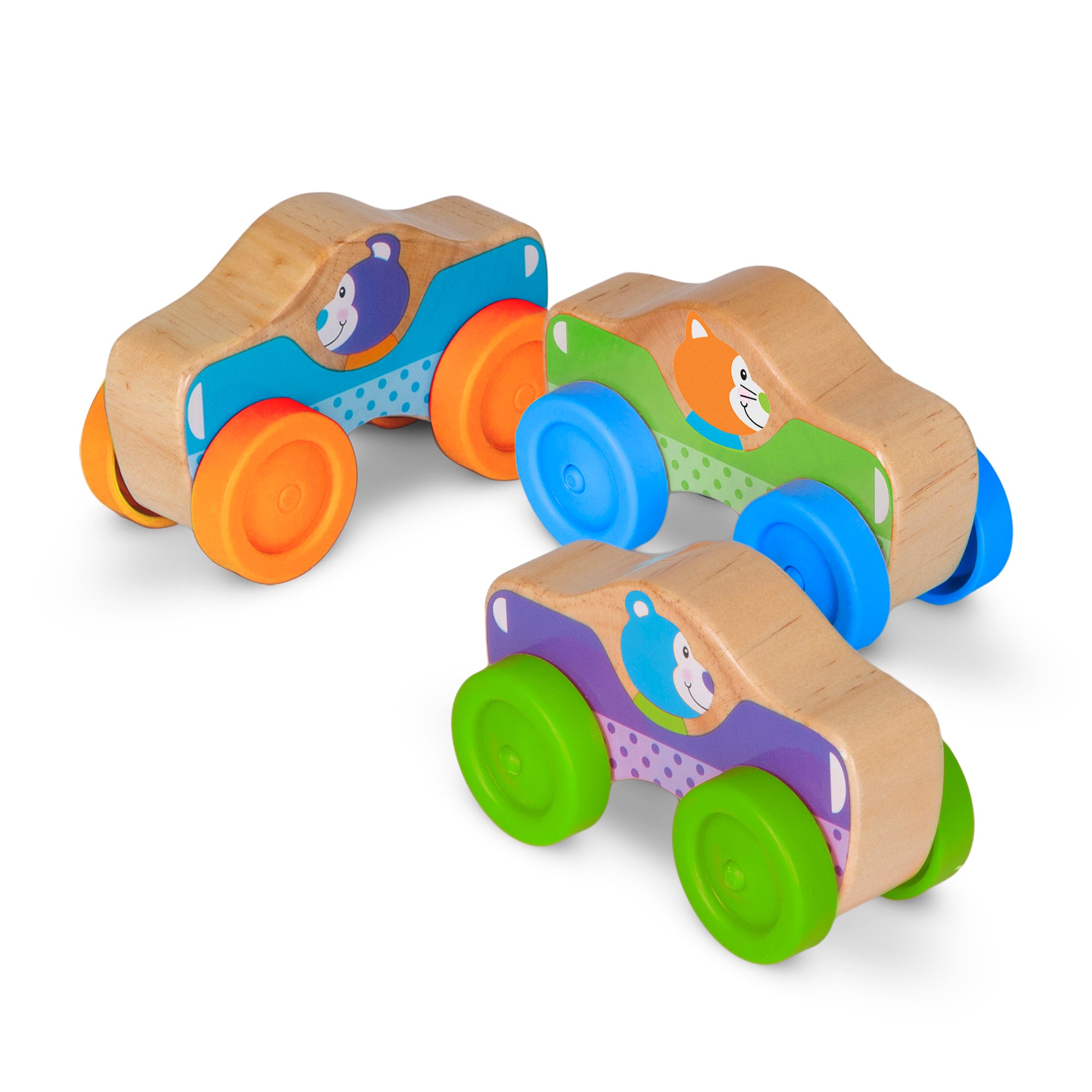 Wooden Animal Stacking Cars - Image 4