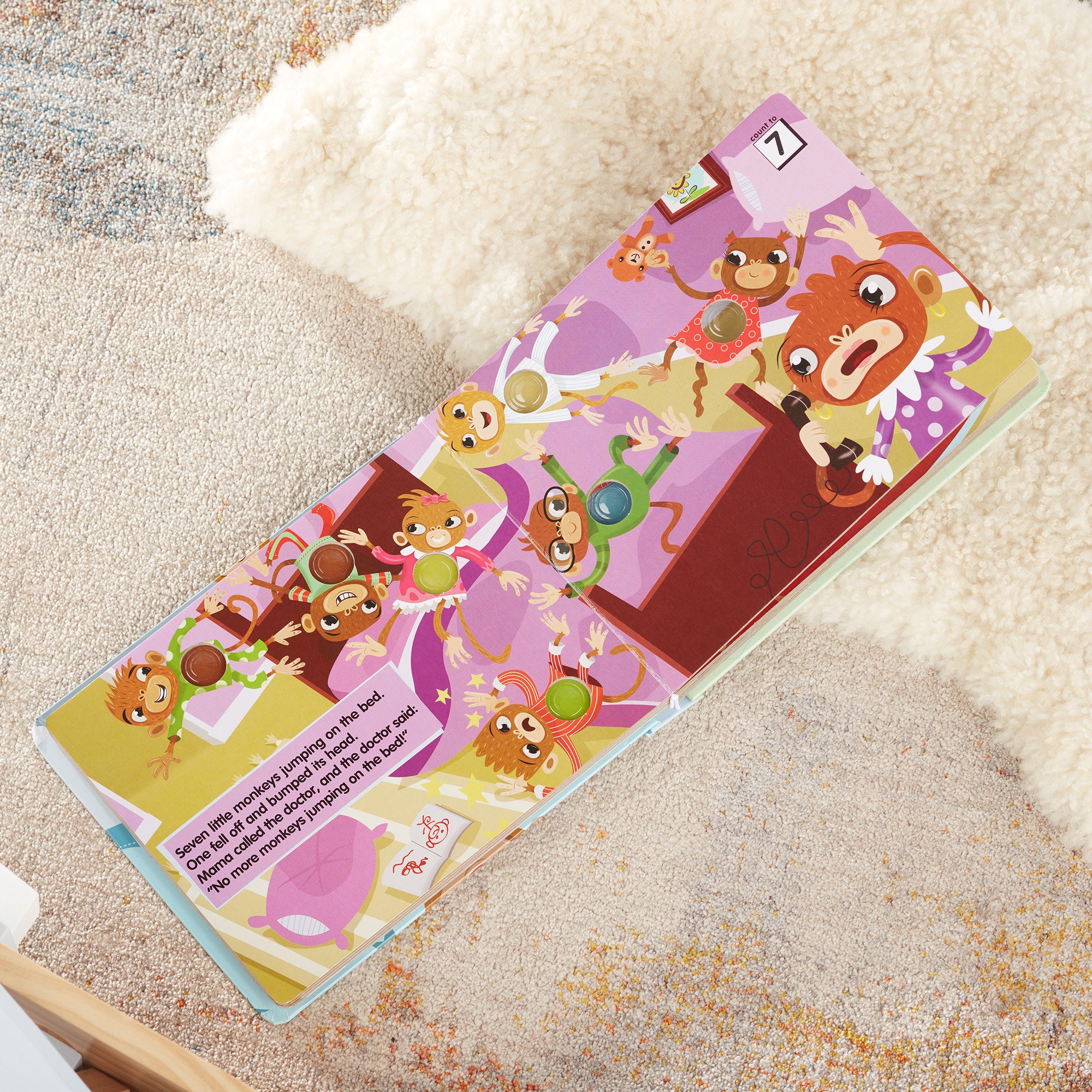 Poke-a-Dot: 10 Little Monkeys Board Book - Image 9