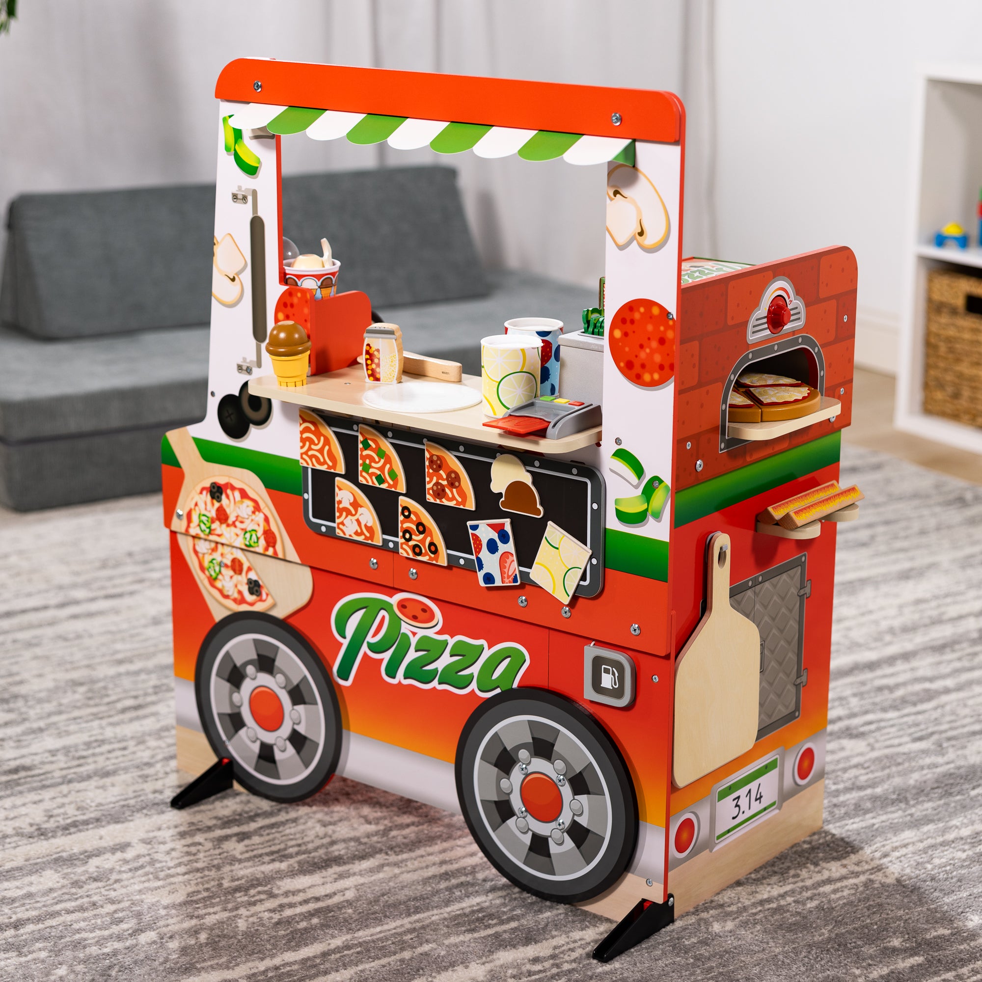 Wooden Pizza Food Truck Activity Center - Image 9