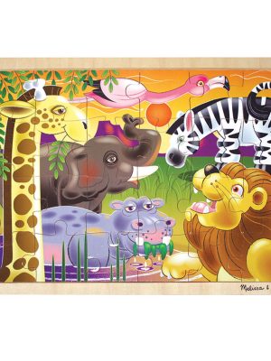African Plains Wooden Jigsaw Puzzle - 24 Pieces