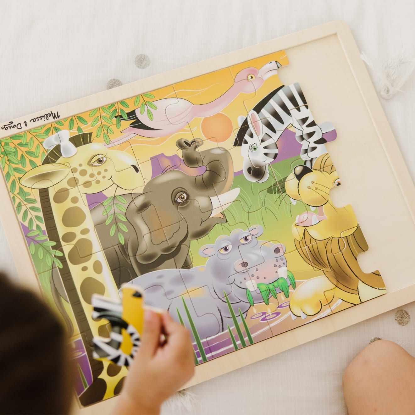 African Plains Wooden Jigsaw Puzzle - 24 Pieces - Image 2