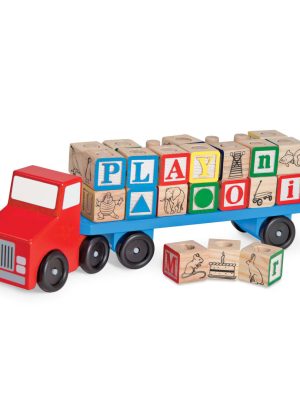 Alphabet Blocks Wooden Truck