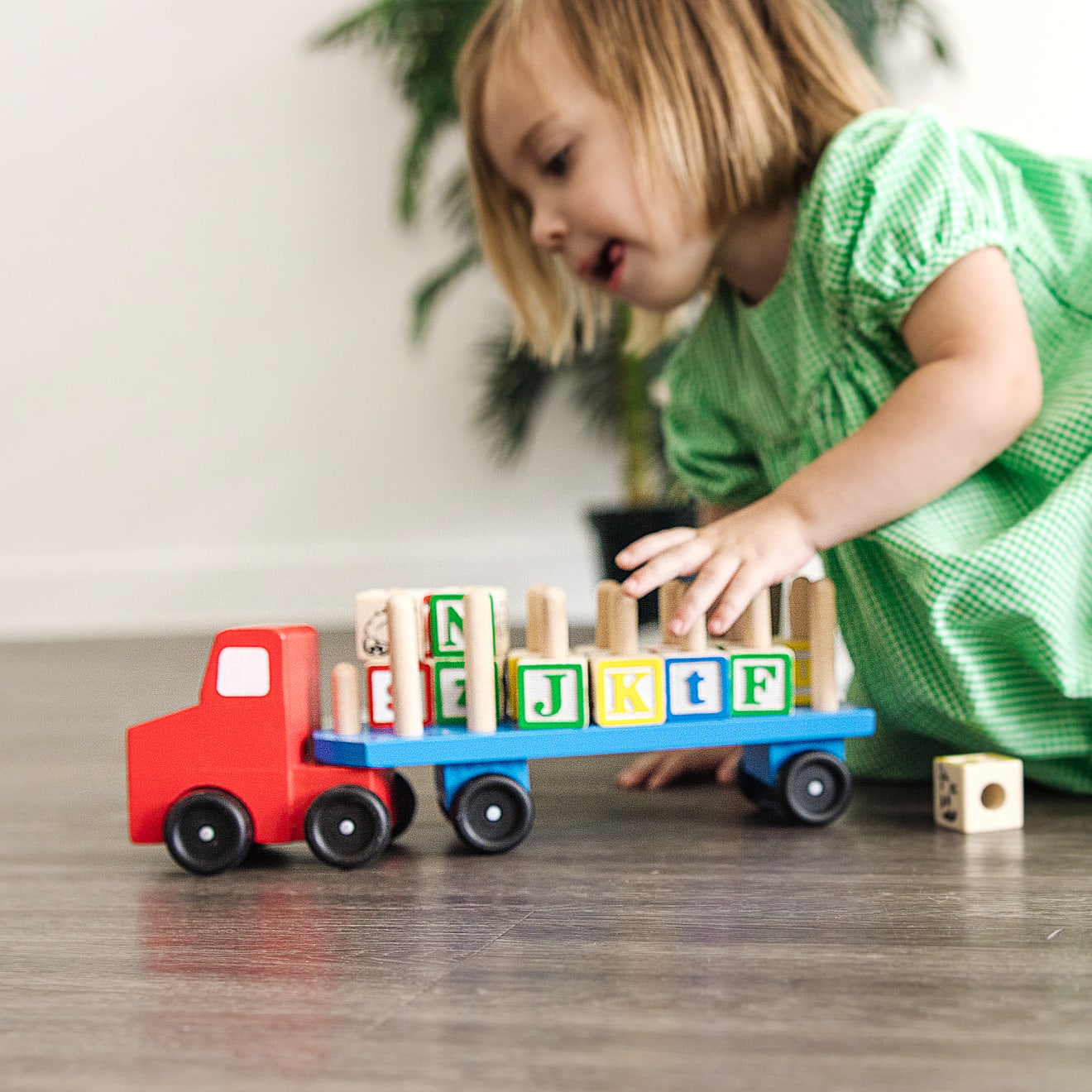 Alphabet Blocks Wooden Truck - Image 2