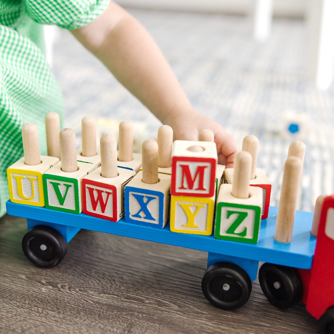 Alphabet Blocks Wooden Truck - Image 7