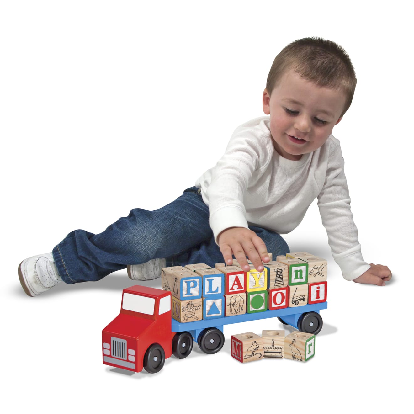 Alphabet Blocks Wooden Truck - Image 8