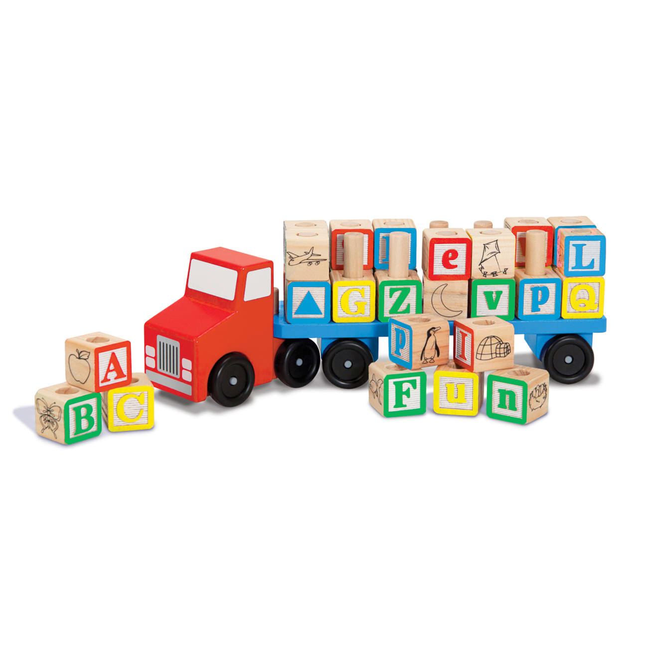 Alphabet Blocks Wooden Truck - Image 4