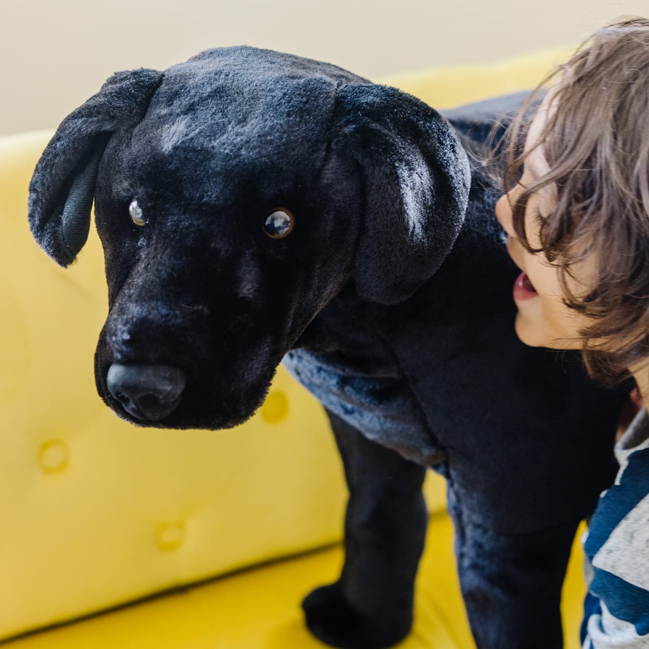 Black Lab Giant Stuffed Animal - Image 2