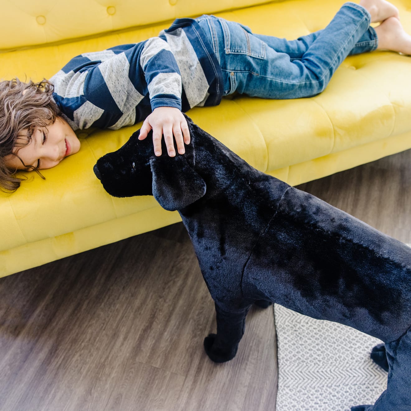 Black Lab Giant Stuffed Animal - Image 5