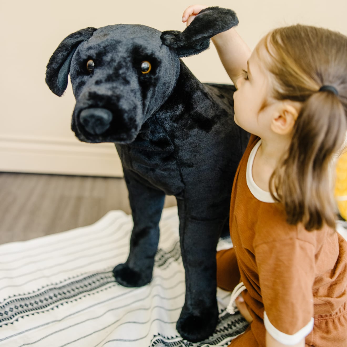 Black Lab Giant Stuffed Animal - Image 7