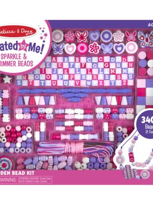 Created by Me! Sparkle & Shimmer Beads Wooden Bead Kit