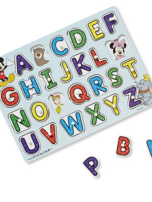 Disney Classics Wooden Alphabet Peg Puzzle