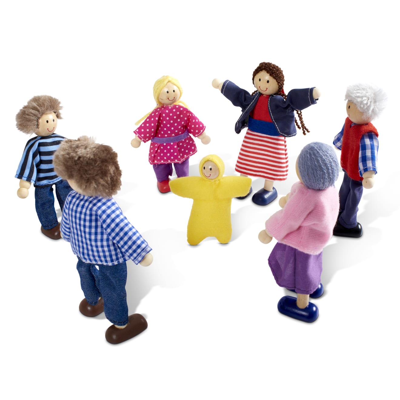 Wooden Doll Family - Image 4