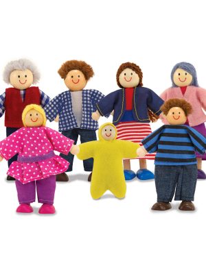 Wooden Doll Family