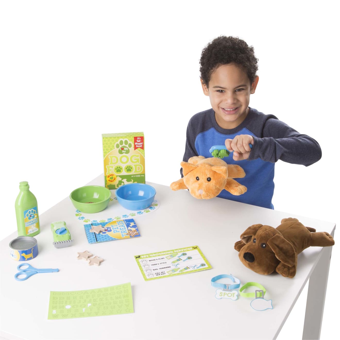 Feeding & Grooming Pet Care Play Set - Image 8