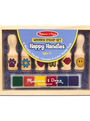 Wooden Stamp Set - Happy Handles
