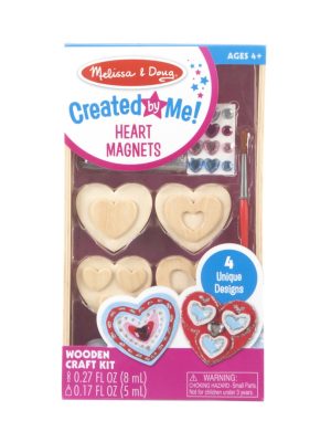 Created by Me! Heart Magnets Wooden Craft Kit