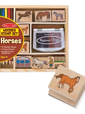 Wooden Stamp Set - Horses