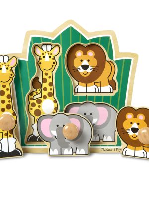 Jungle Friends Jumbo Knob Puzzle - 3 Pieces