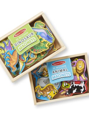 Wooden Magnets Bundle - Animals and Dinosaurs