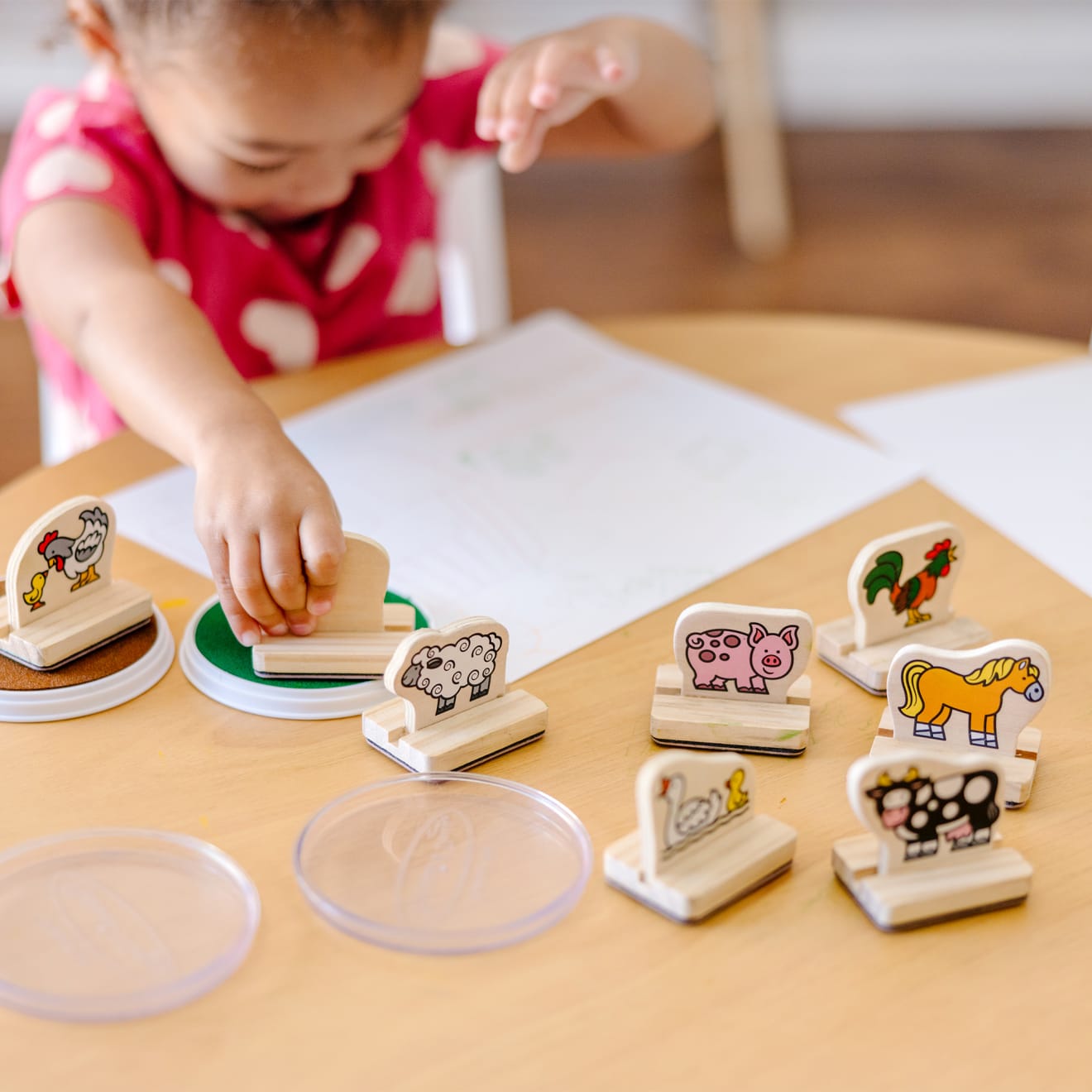 My First Wooden Stamp Set - Farm Animals - Image 5