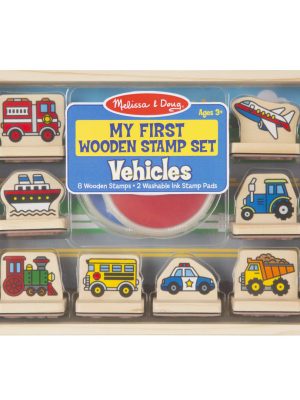My First Wooden Stamp Set - Vehicles