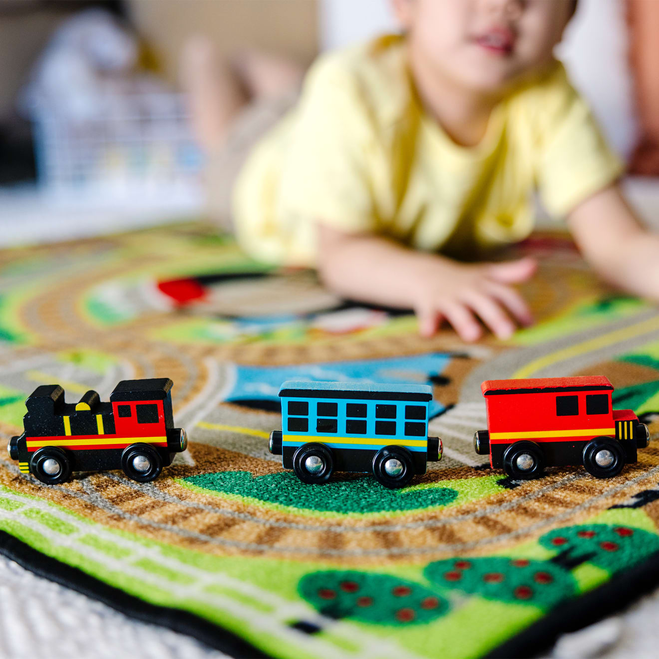Round the Rails Train Rug - Image 5