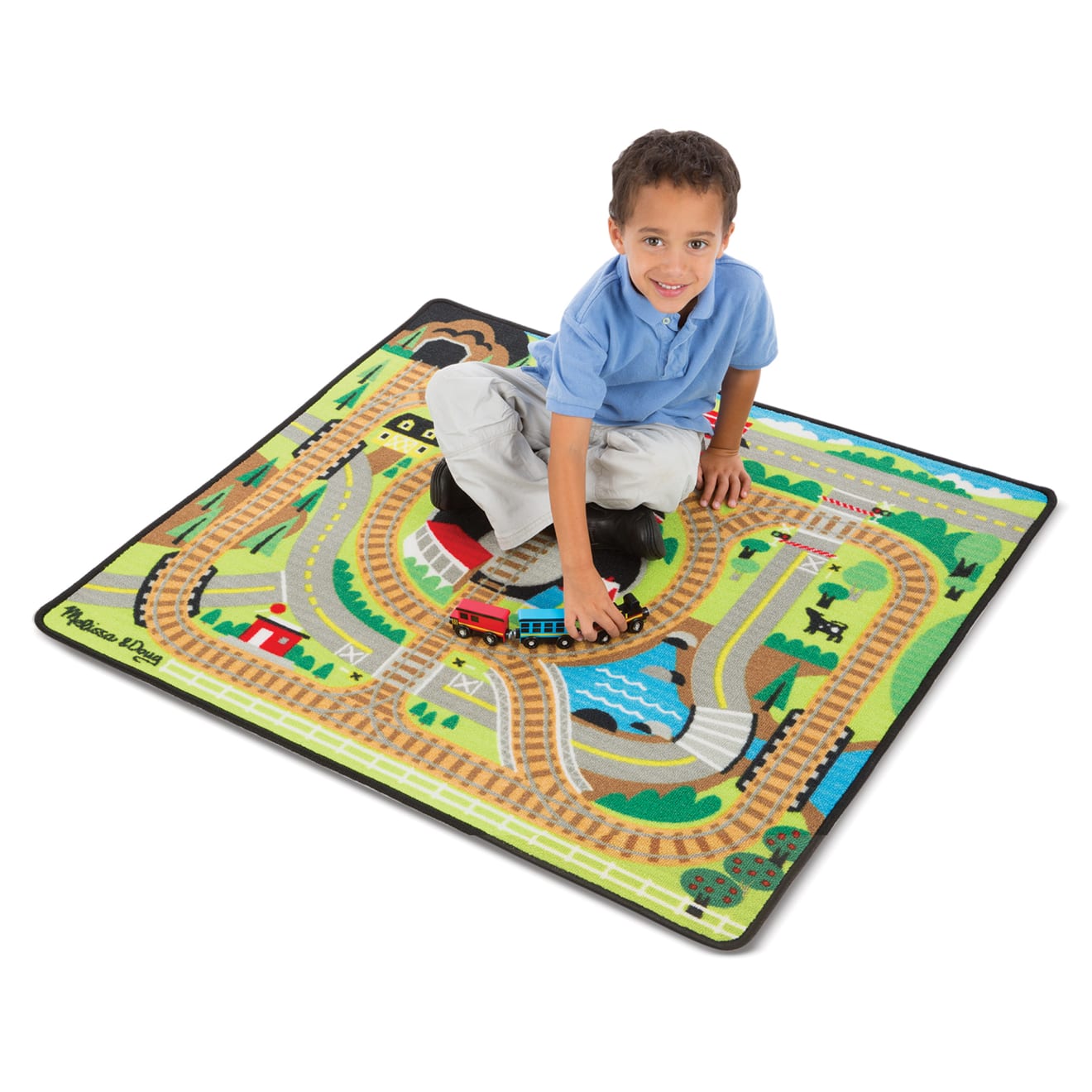 Round the Rails Train Rug - Image 8