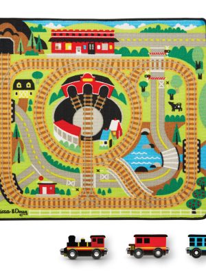Round the Rails Train Rug