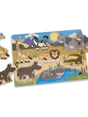 Safari Peg Puzzle - 7 Pieces