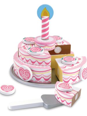 Triple-Layer Party Cake - Wooden Play Food