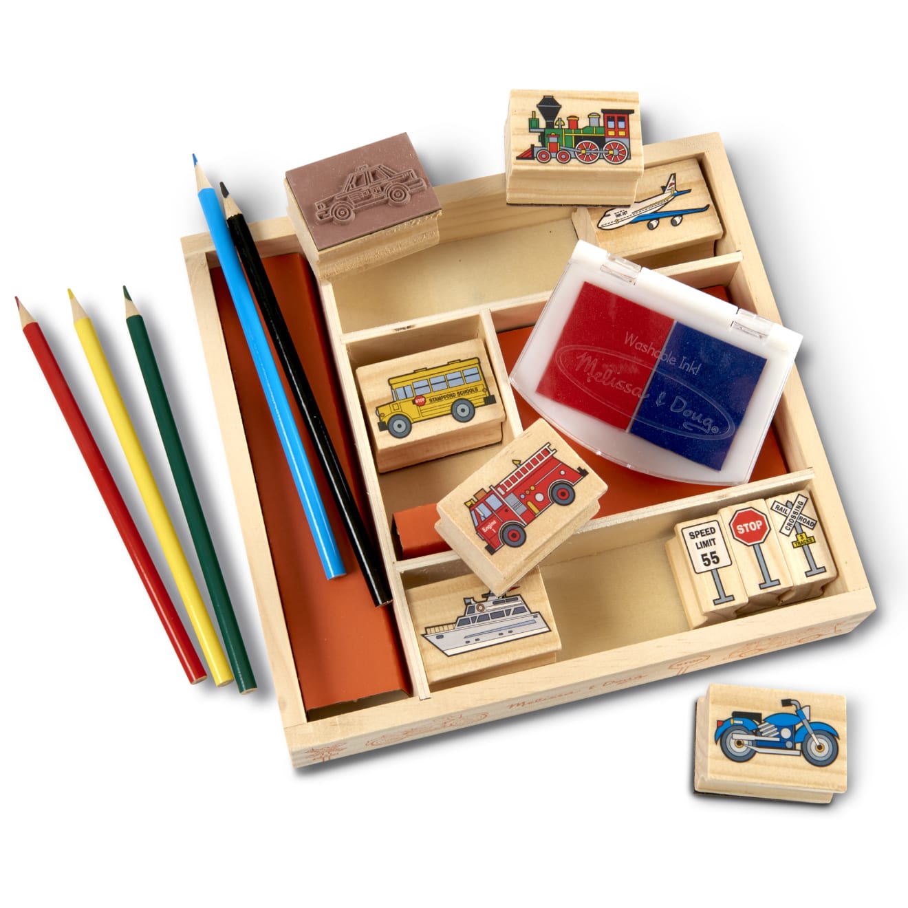 Wooden Stamp Set - Vehicles - Image 3