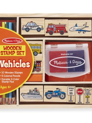 Wooden Stamp Set - Vehicles