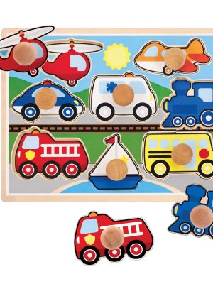 Vehicles Jumbo Knob Puzzle - 8 pieces