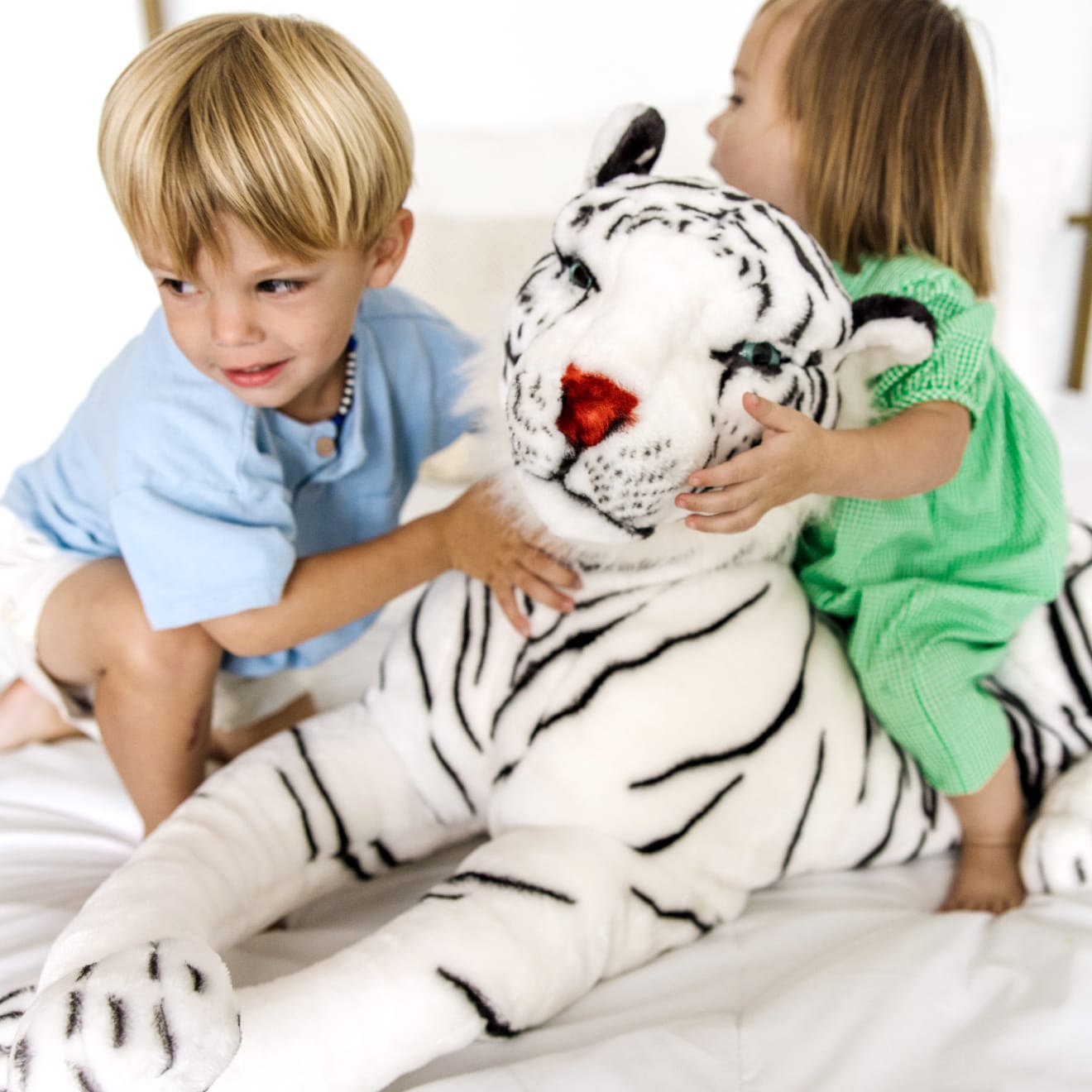 White Tiger Giant Stuffed Animal - Image 8